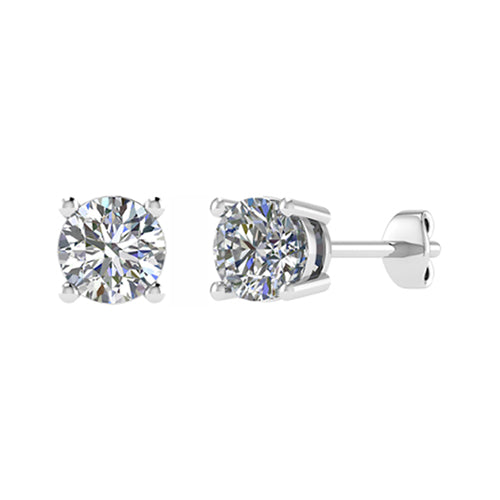 Dupe Jewel 3.00ct F/VS1 Laboratory Grown Diamond Stud Earrings (2 x 1.50ct) in 18ct White Gold