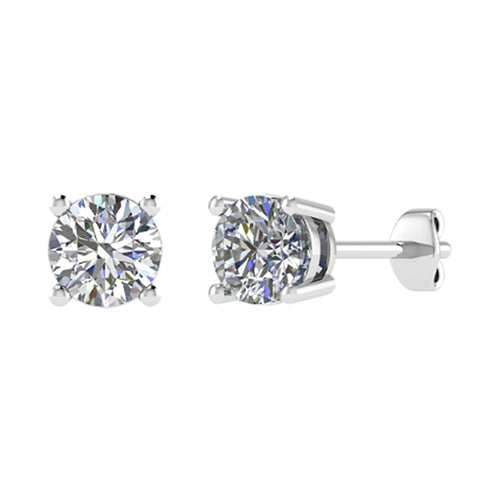 Dupe Jewel 4.00ct F/VS1 Laboratory Grown Diamond Stud Earrings (2 x 2.00ct) in 18ct White Gold