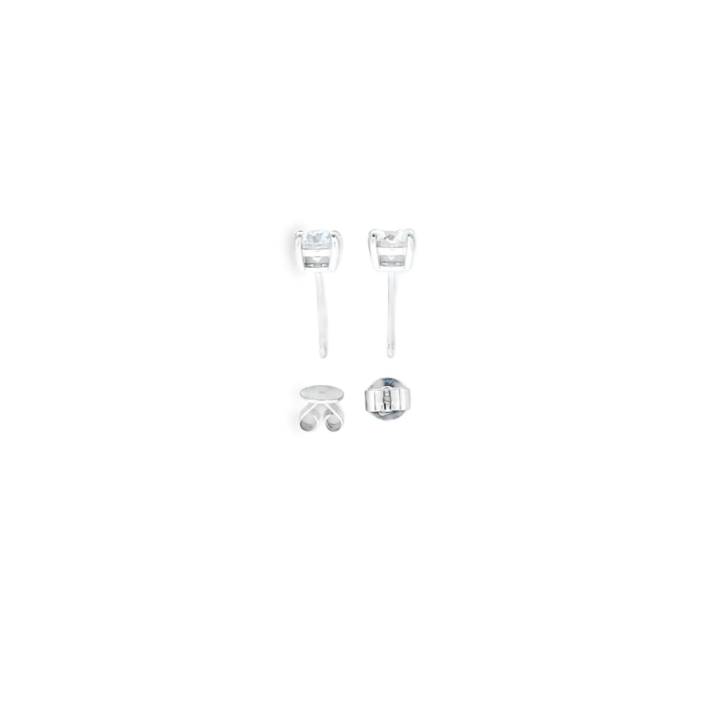 Dupe Jewel 2.00ct F/VS1 Laboratory Grown Diamond Stud Earrings (2 x 1.00ct) in 18ct White Gold