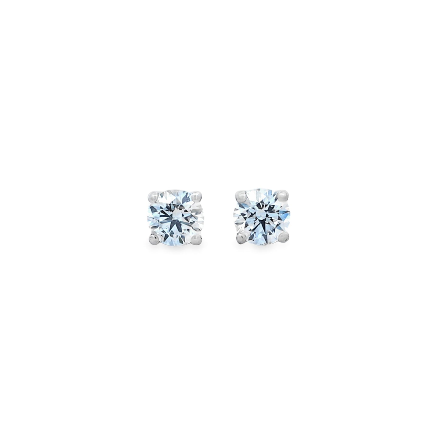 Dupe Jewel 2.00ct F/VS1 Laboratory Grown Diamond Stud Earrings (2 x 1.00ct) in 18ct White Gold