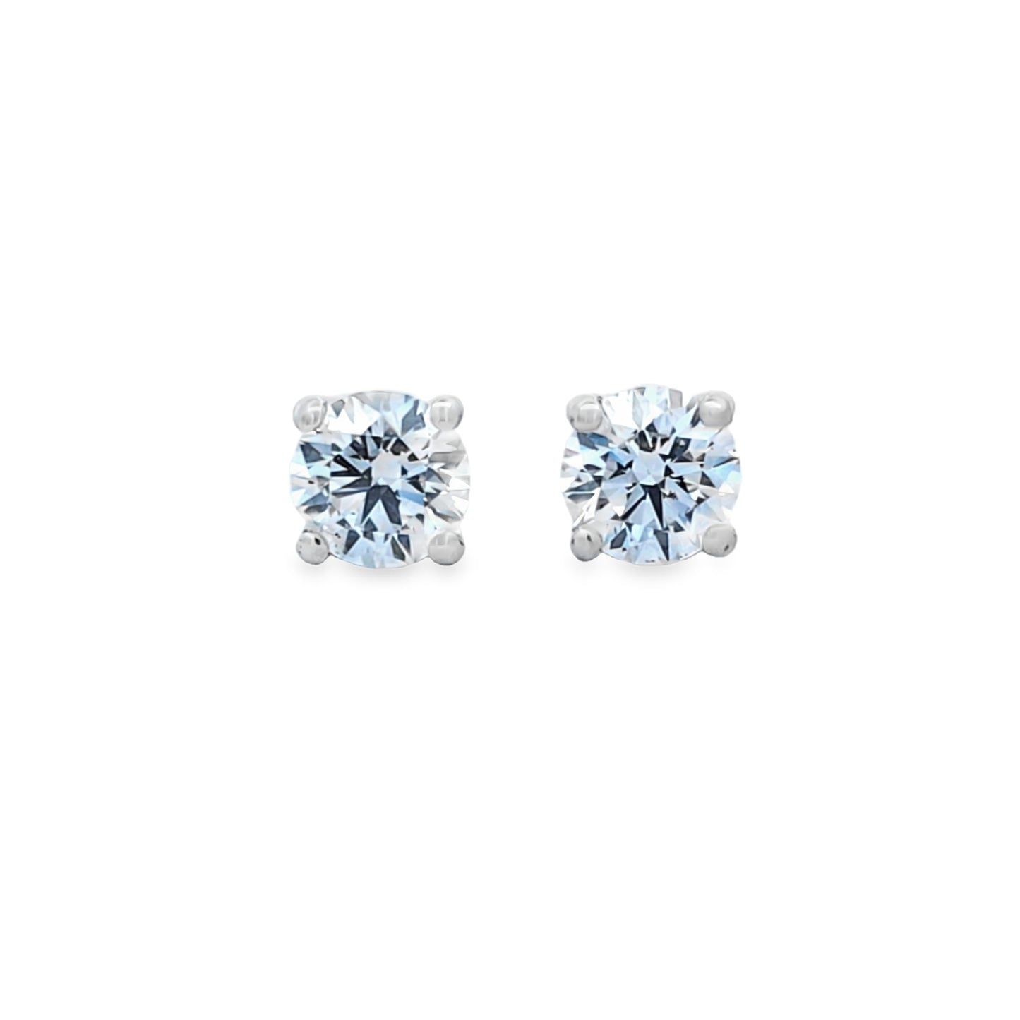 Dupe Jewel 2.00ct F/VS1 Laboratory Grown Diamond Stud Earrings (2 x 1.00ct) in 18ct White Gold